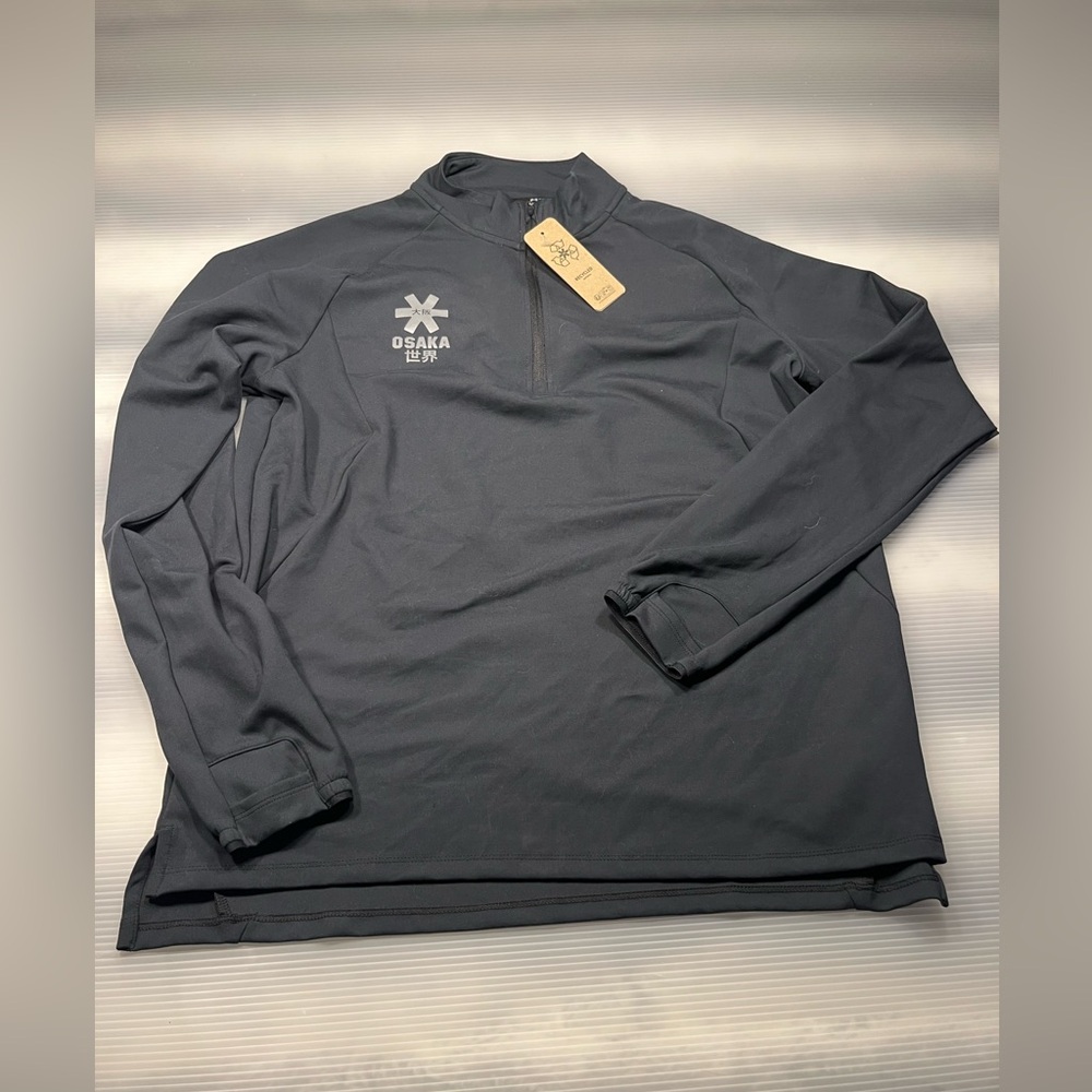 NWT Osaka Black Quarter-Zip Pullover
